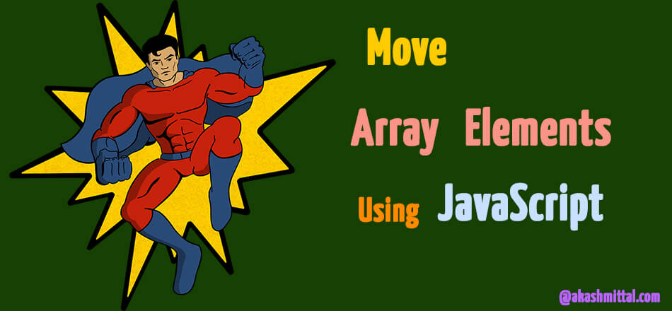 change position of element in array using javascript