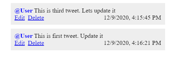 tweet list