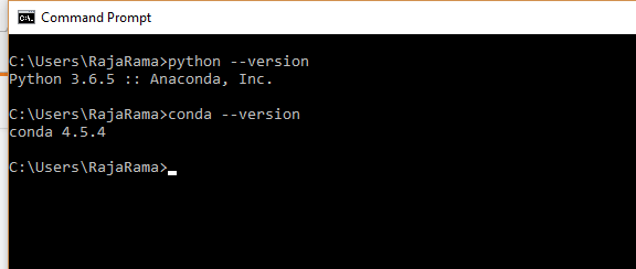 check conda version